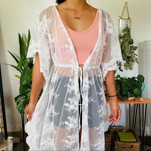 white kimono/cover up